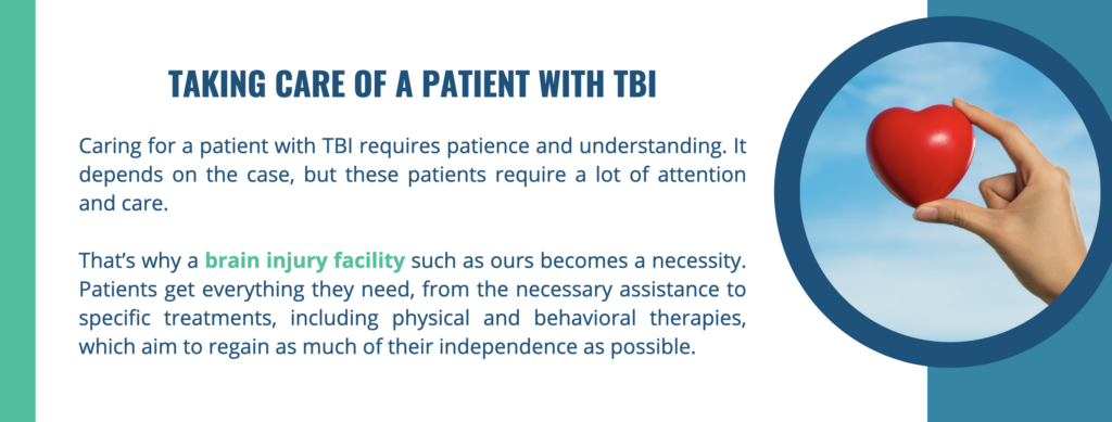 Taking care of a patient with TBI